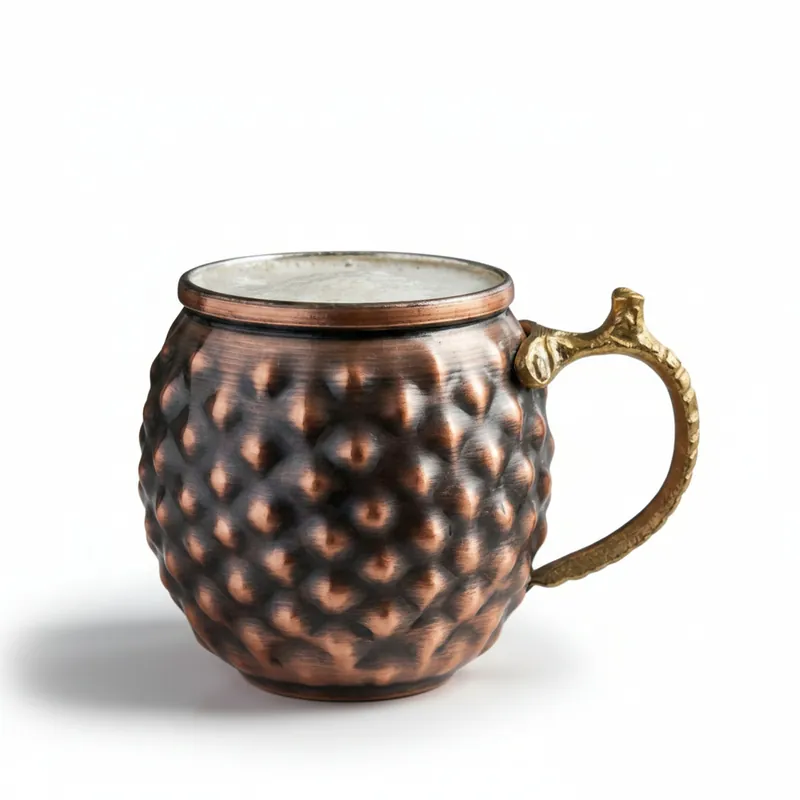 Bakırzen Pyramid-Shaped Black Cup 300ml (10.14 fl oz)