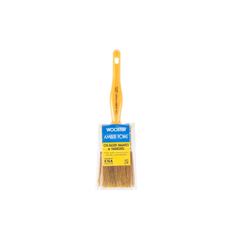 Amber Fong 2 Inch Flat Paint Brush With Brown China Bristles
