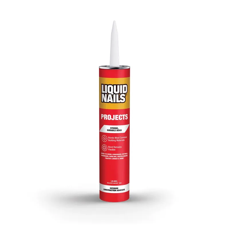 Construction Adhesive, Off White, 10-oz.