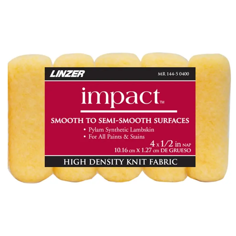 Impact Synthetic Lambskin 4 In. W X 1/2 In. Paint Roller Cover 5 Pk