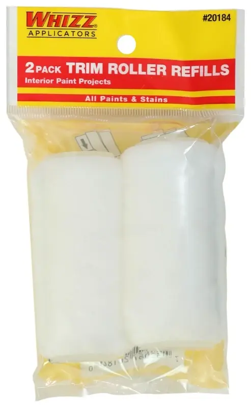 5 In. W X 1/4 In. Mini Trim Roller Refill - 2 Pieces