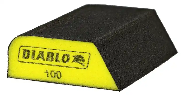 Dual Edge Sanding Sponge Block, Fine Grit