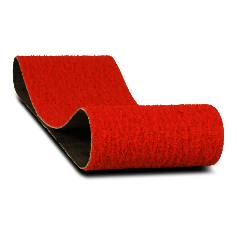 21 In. L X 3 In. W Premium Zirconium Blend Sanding Belt 36 Grit Ultra Coarse 2 Pk