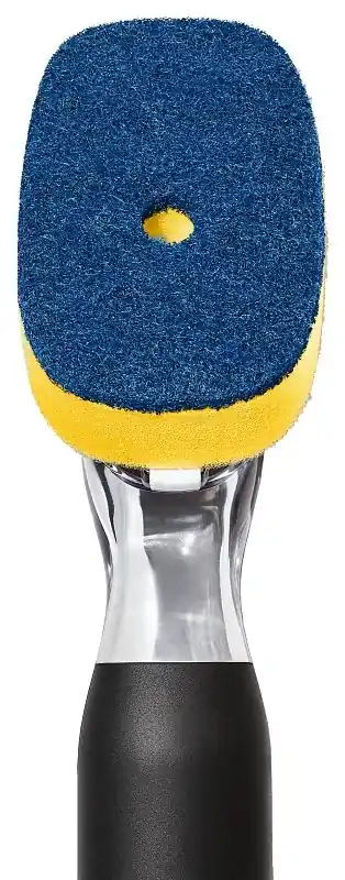 Good Grips 1 In. W Soft/medium Bristle Soap Dispensing Scrubber Brush