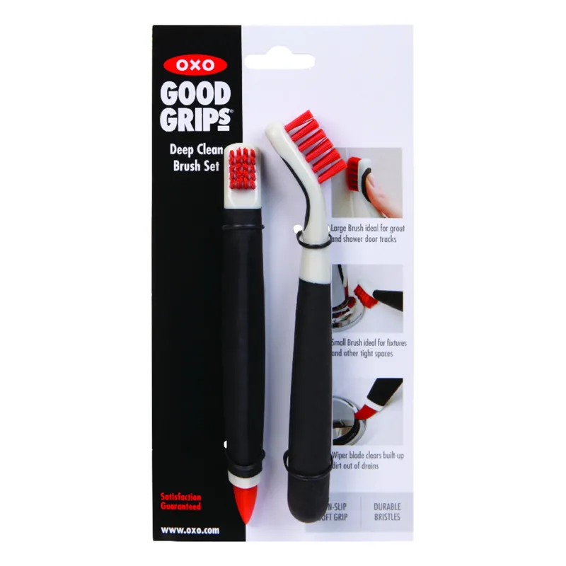 Good Grips Medium Bristle Plastic/rubber Handle Deep Clean Brush Set