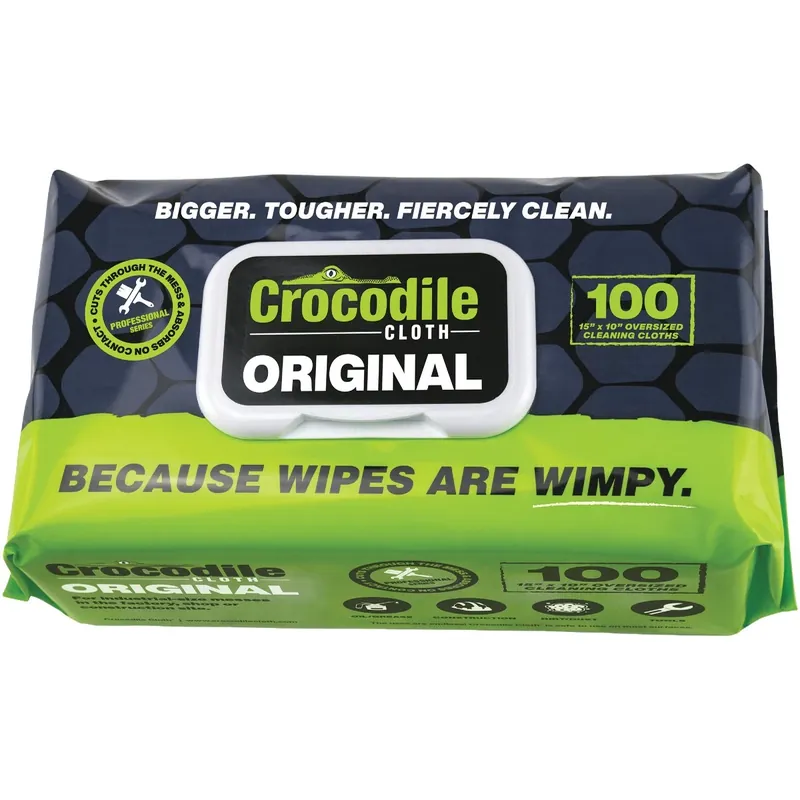 Crocodile Cloth Original Fiber Blend Cleaning Wipes 15 In. W X 10 In. L 100 Pk