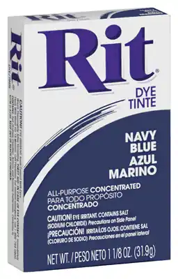 Powder Fabric Dye, Navy Blue, 1-1/8-oz.