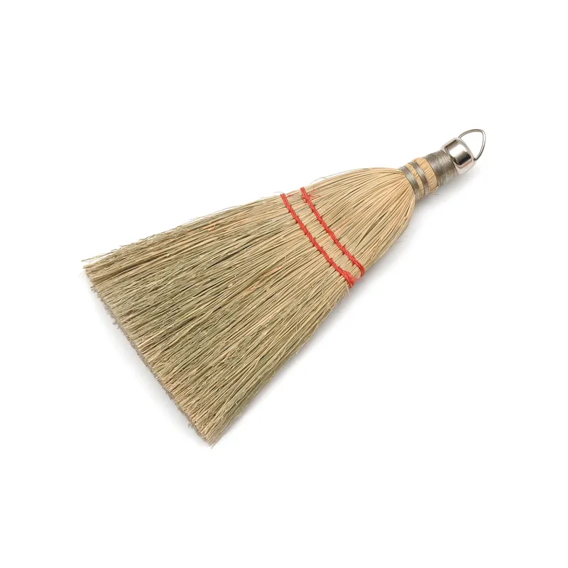 7 Inch Corn Whisk Broom With Metal Hang-up Cap