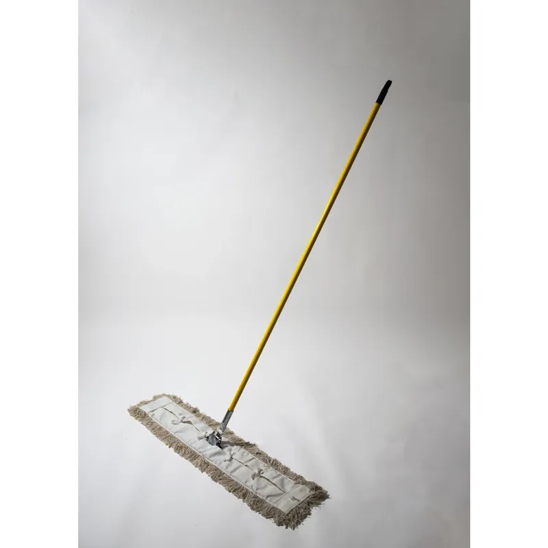 36 In. W Dust Mop Kit With Steel Handle And Cotton Head