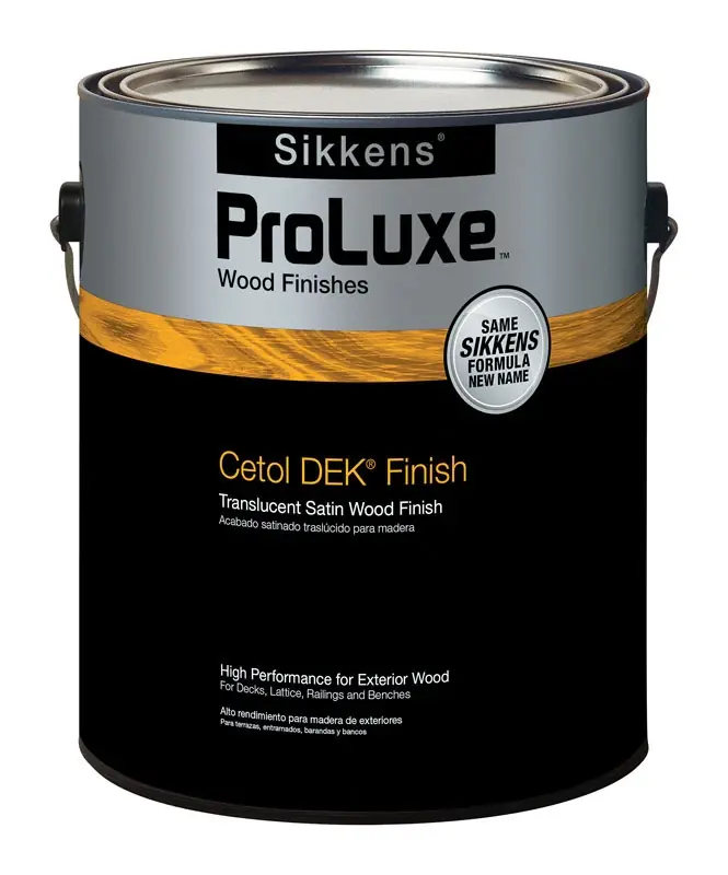 Premium Deck Wood Finish, Transparent Satin, Mahogany, 1-gallon