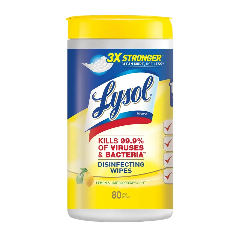 Lemon & Lime Blossom Scent Disinfecting Wipes 80 Ct 1 Pk