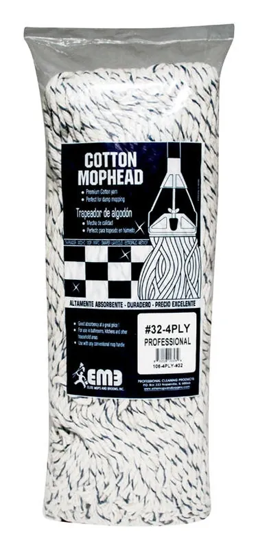 Elite Mops And Brooms 32 Cut End Cotton Mop Refill 1 Pk