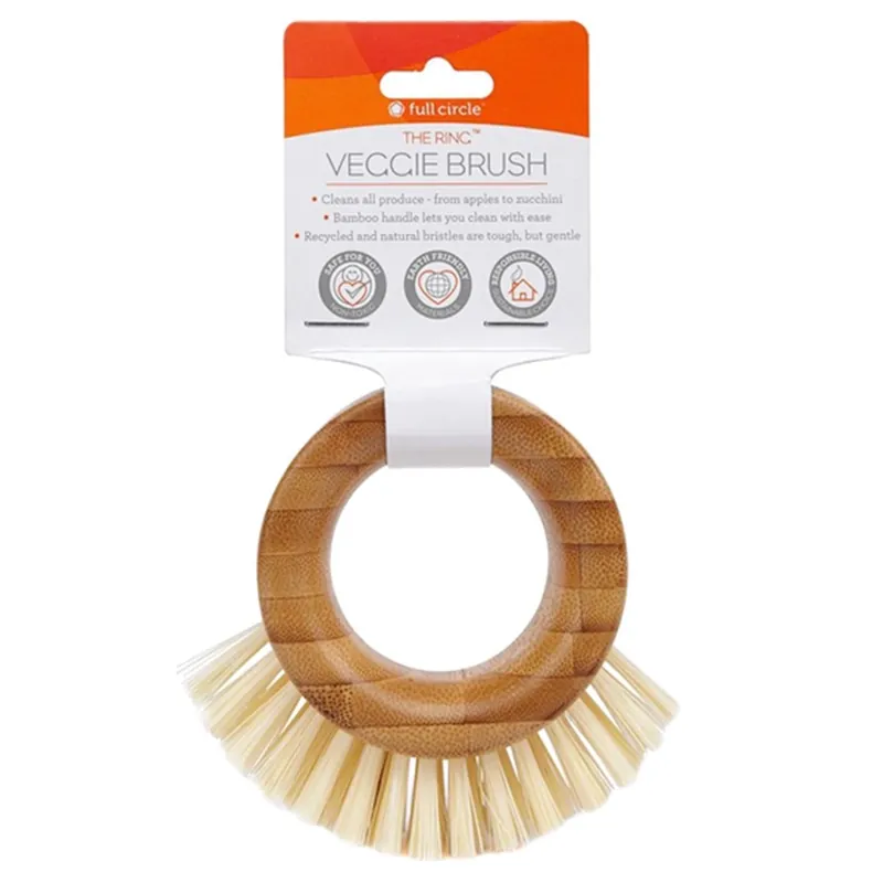 Ring Vegetable Brush, Bamboo