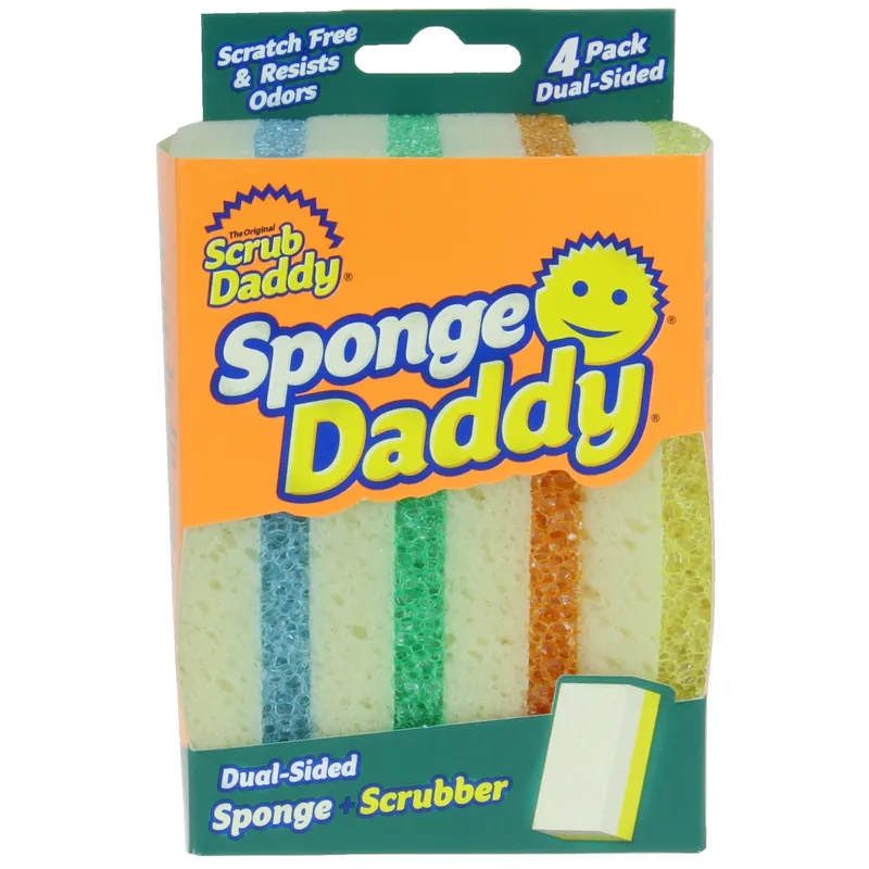 Sponge Daddy Heavy Duty Sponge For Multi-purpose 5.6 In. L 4 Pk