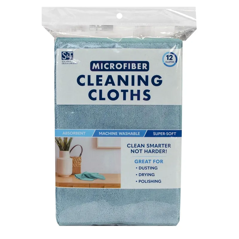 Schroeder & Tremayne Polyester/polyamide/polypropylene Cleaning Cloth 12 In. W X 16 In. L 12 Pk