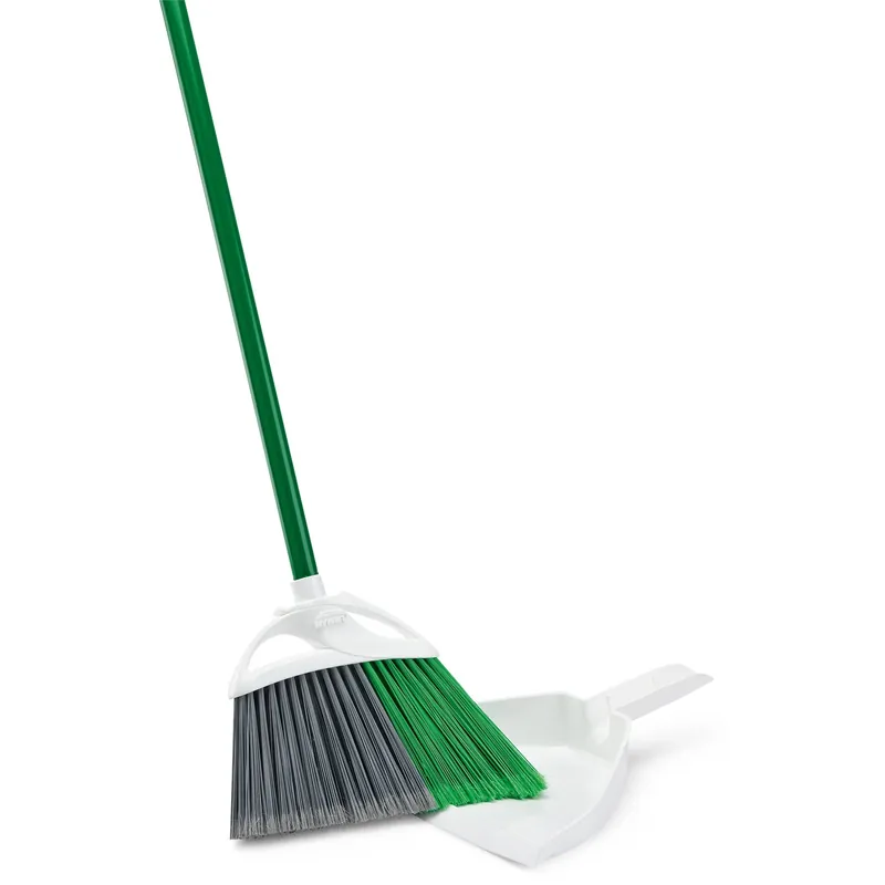 Precision Angle Broom With Dustpan, 11 In. W X 53.5 In. L, Model 206
