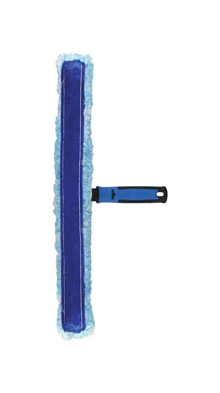 Ergotec 14 In. Microfiber Window Squeegee/scrubber With Ergonomic Handle
