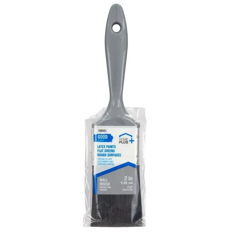 Good 2‑inch Flat Polyester Paint Brush – Plastic Handle & Steel Ferrule