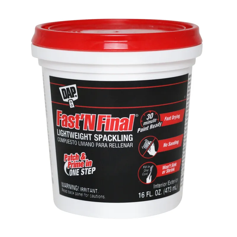 Fast ‘n Final Ready To Use White Lightweight Spackling Compound 16 Oz