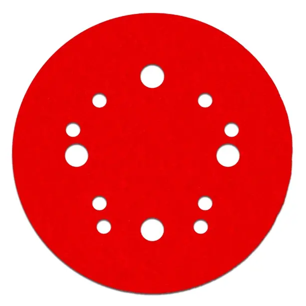 5 In. Ceramic Blend Hook And Lock Sanding Disc 100 Grit Medium 15 Pk