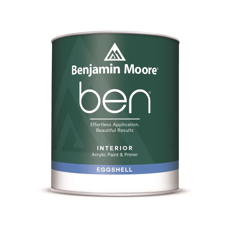 Ben Eggshell White Paint And Primer Interior 1 Quart