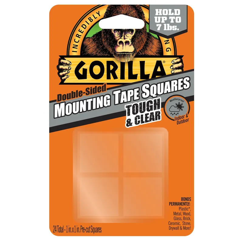 1 In. L X 1 In. W Double-sided Mounting Squares