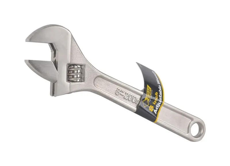 Adjustable Wrench 8 In. L 1 Pc
