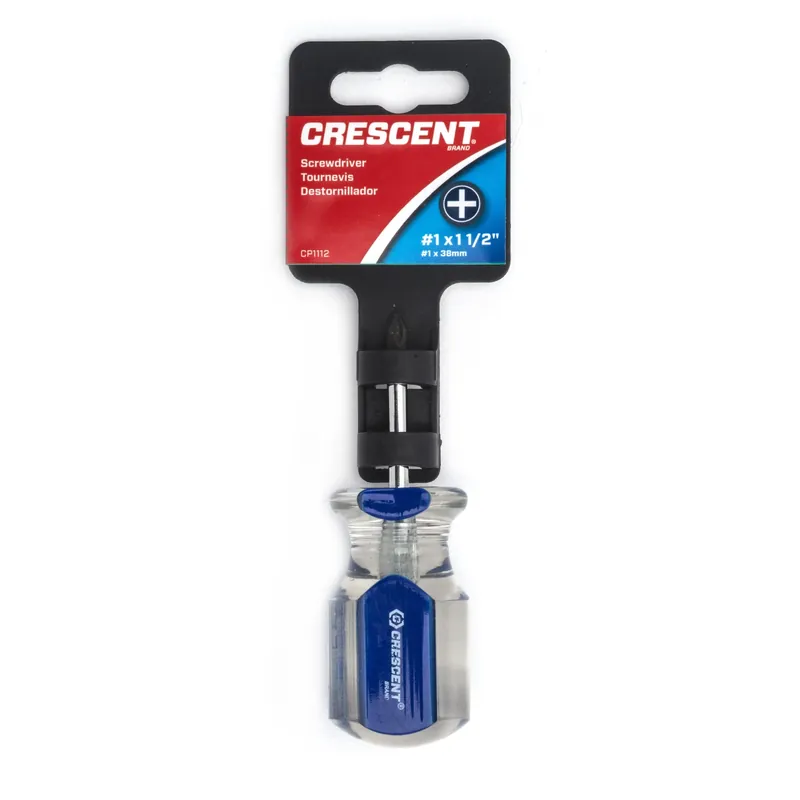 1 X 1-1/2 In. L Phillips Stubby Screwdriver - Durable Acetate Handle