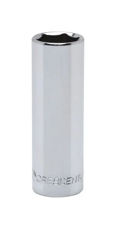 1/2 In. X 3/8 In. Drive Sae 6 Point Deep Socket - Chrome Vanadium Steel