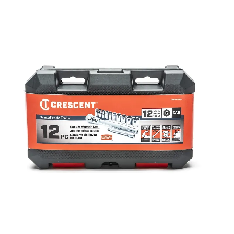 1/4 In. Drive Sae 6 Point Mechanic‘s Tool Set 12 Piece