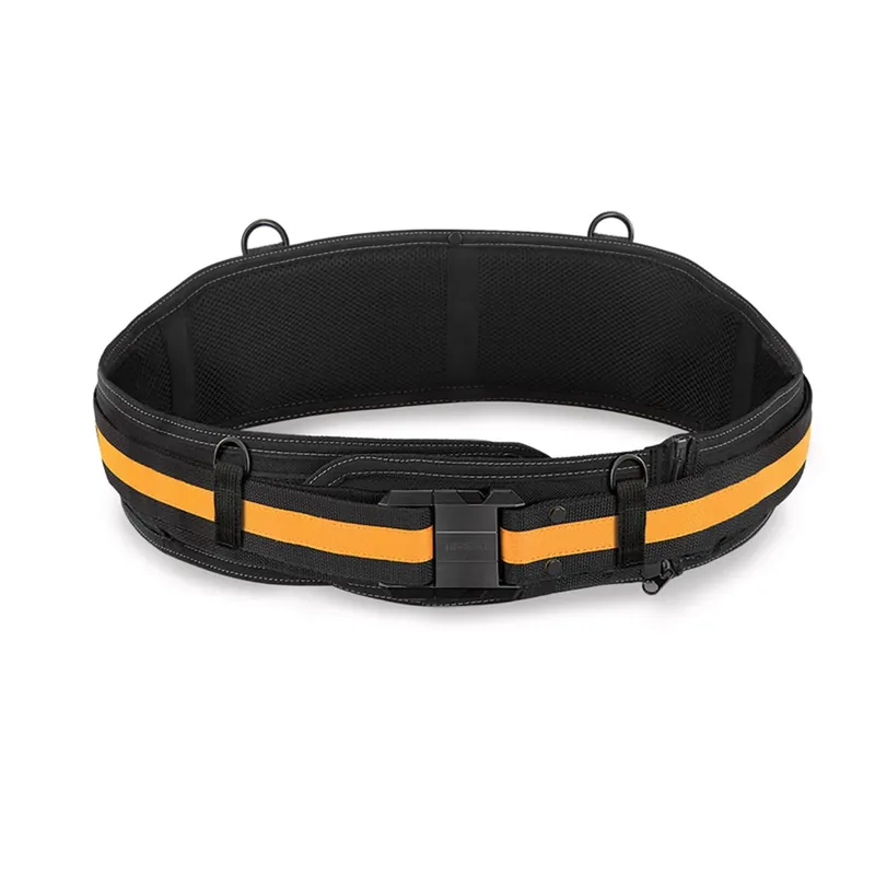 Heavy Duty Padded Belt With Back Support 4.25 In. L X 13.5 In. H Black/orange