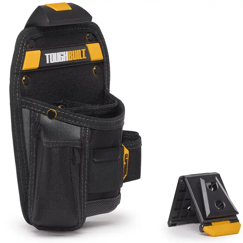 6.75 In. W X 10.24 In. H Universal Pouch With Utility Knife Pocket - 8 Pocket Black/yellow