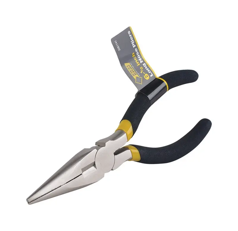 6-1/2 In. Carbon Steel Long Nose Pliers