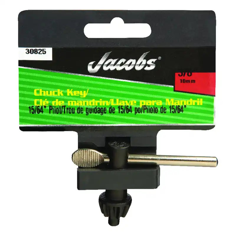 Chuck Key, 0.375 & 0.5 In., 15/64 In. Pilot Shank