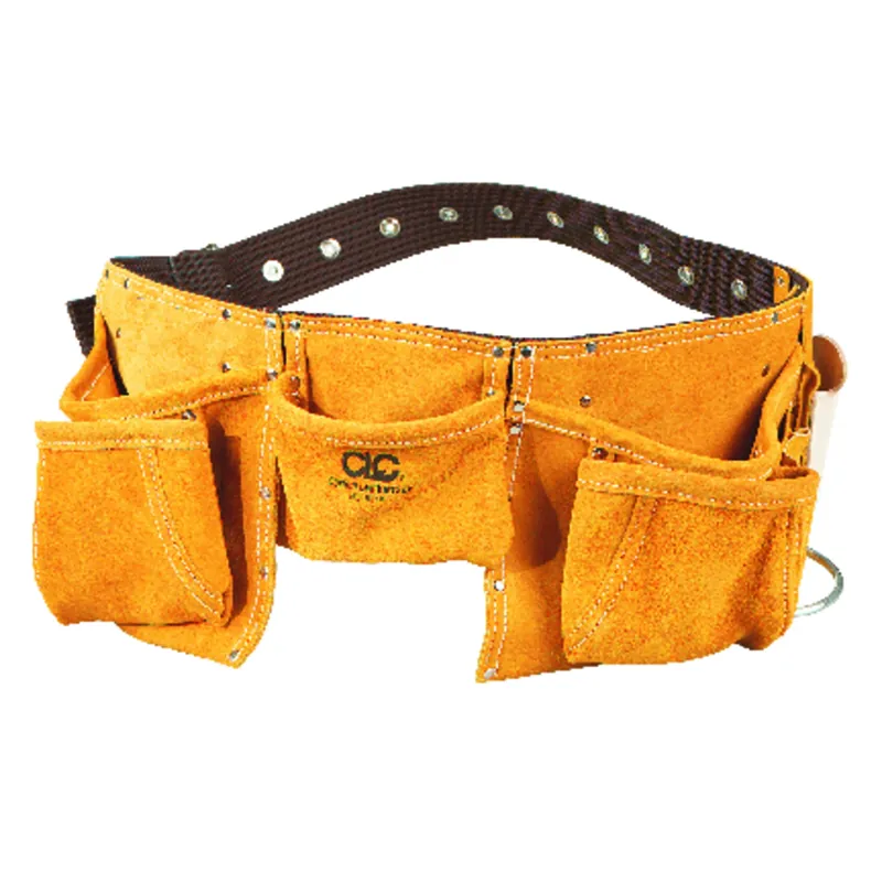 Heavy Duty 12 Pocket Leather/suede Work Apron Brown 1 Pk