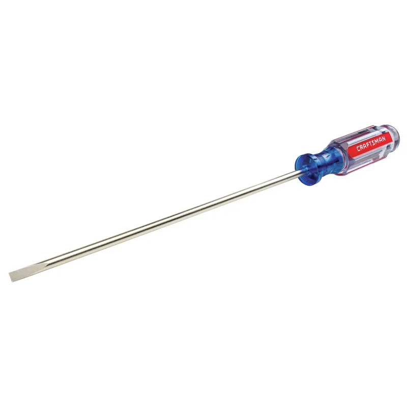 3/16 In. X 8 In. Slotted Cabinet Screwdriver - Durable Steel Handle