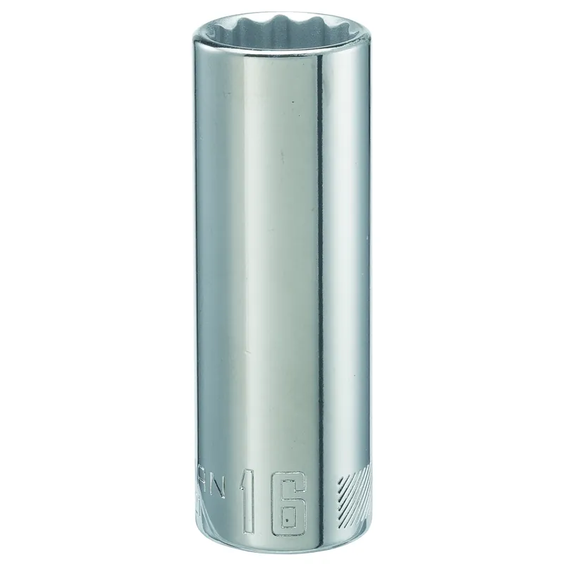 16 Mm X 3/8 In. Drive Metric 12 Point Deep Socket - 1 Piece
