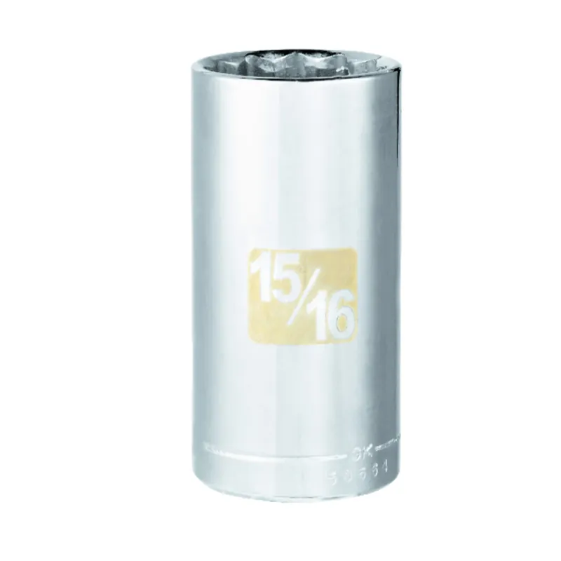 15/16 In. X 3/8 In. Drive Sae 12 Point Deep Socket - 1 Piece