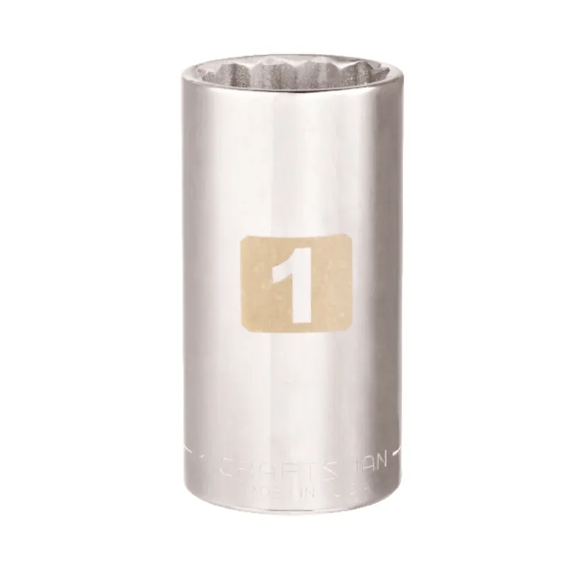 1 In. X 3/8 In. Drive Sae 12 Point Standard Socket - 1 Piece