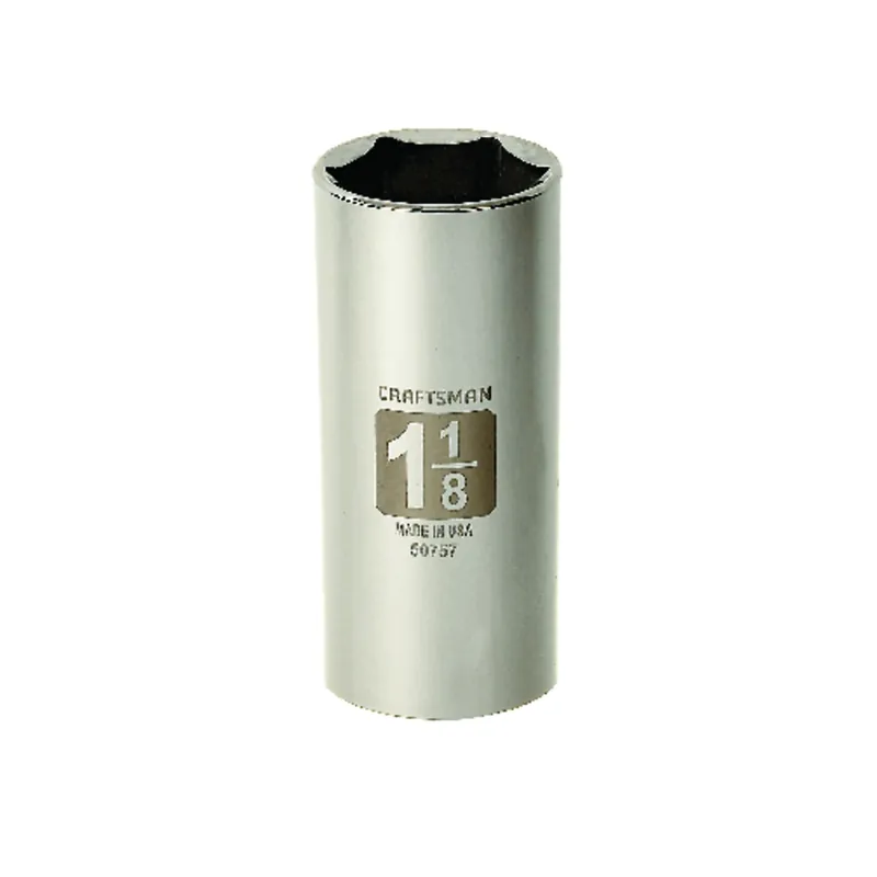 1-1/8 In. X 1/2 In. Drive Sae 6 Point Deep Socket - 1 Piece