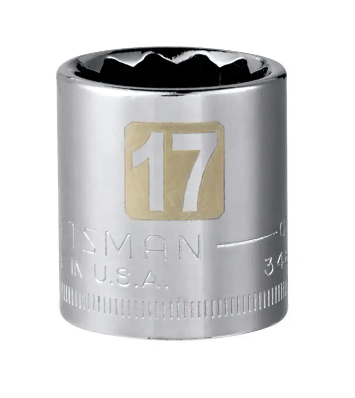 17 Mm X 3/8 In. Drive Metric 12 Point Standard Socket