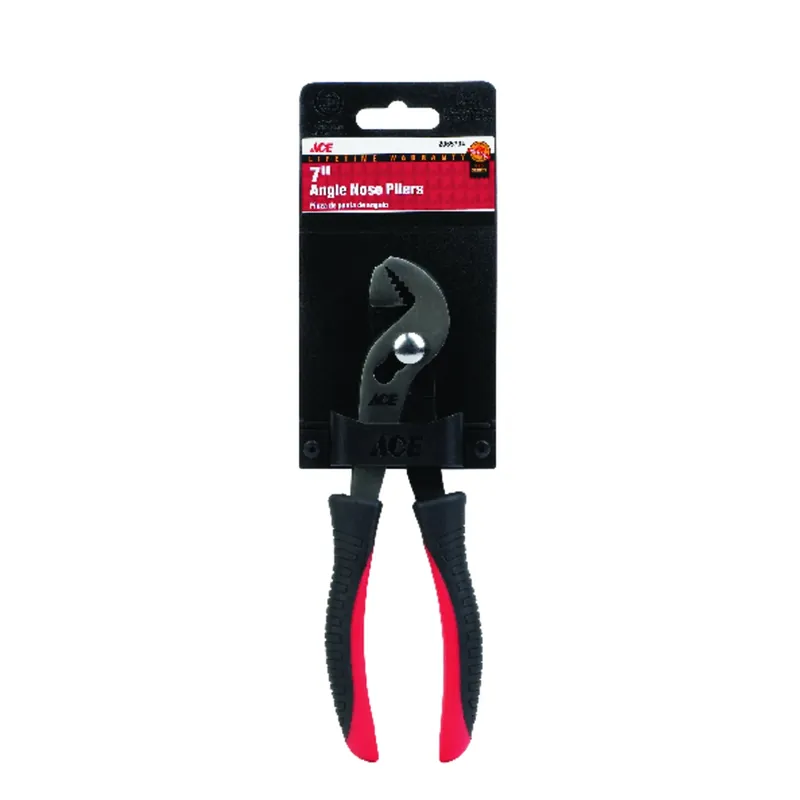 7 In. Alloy Steel Angle Nose Pliers Red 1 Pk