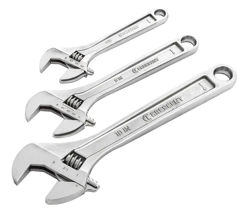 Adjustable Wrench Set 3 Pc