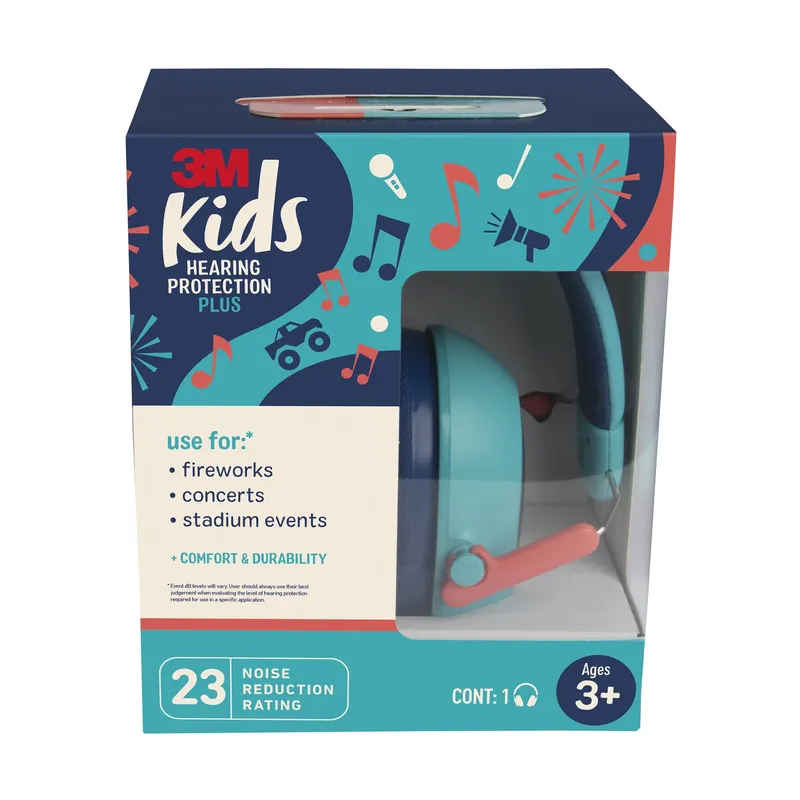23 Db Kids Ear Muffs Teal 1 Pk