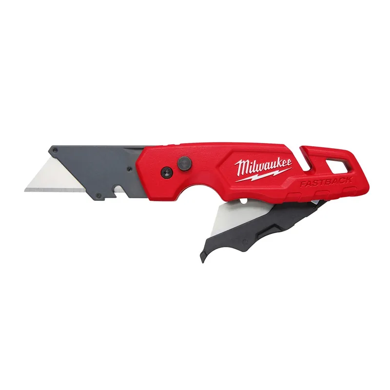 Fastback 6-3/4 In. Press And Flip Folding Utility Knife Red 1 Pc