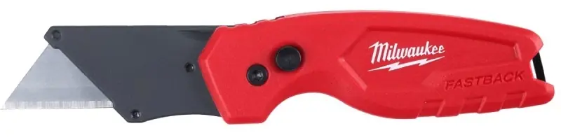 Fastback 6.15 In. Press And Flip Folding Compact Utility Knife Red 1 Pc