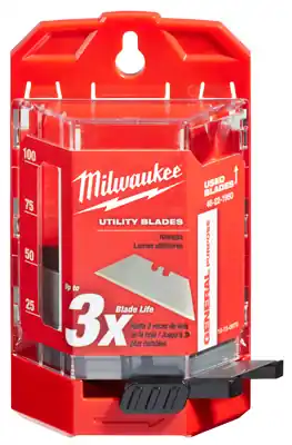 Metal Utility Blades W/dispenser 3 In. L 50 Pk