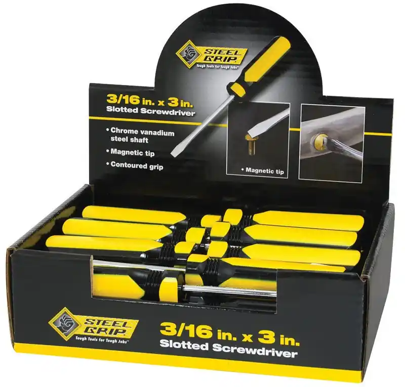 3/16 In. X 3 In. L Slotted Screwdriver 1 Pc