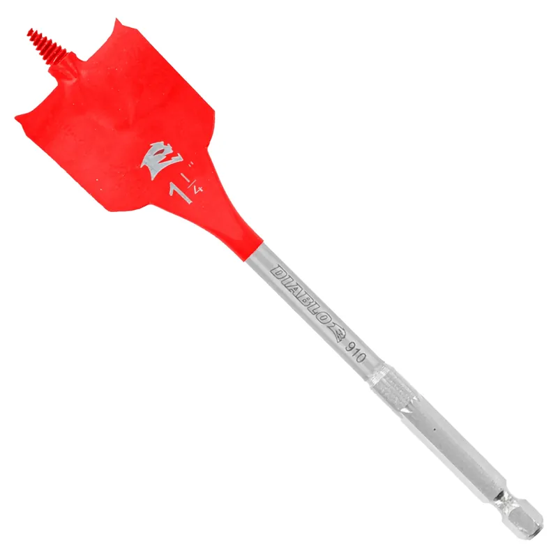 1-1/4 In. X 6 In. L High Speed Steel Clean Wood Spade Bit Hex Shank 1 Pk