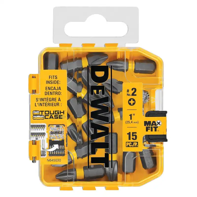 Max Fit Phillips 2 X 1 In. L Insert Bit S2 Tool Steel 15 Pc